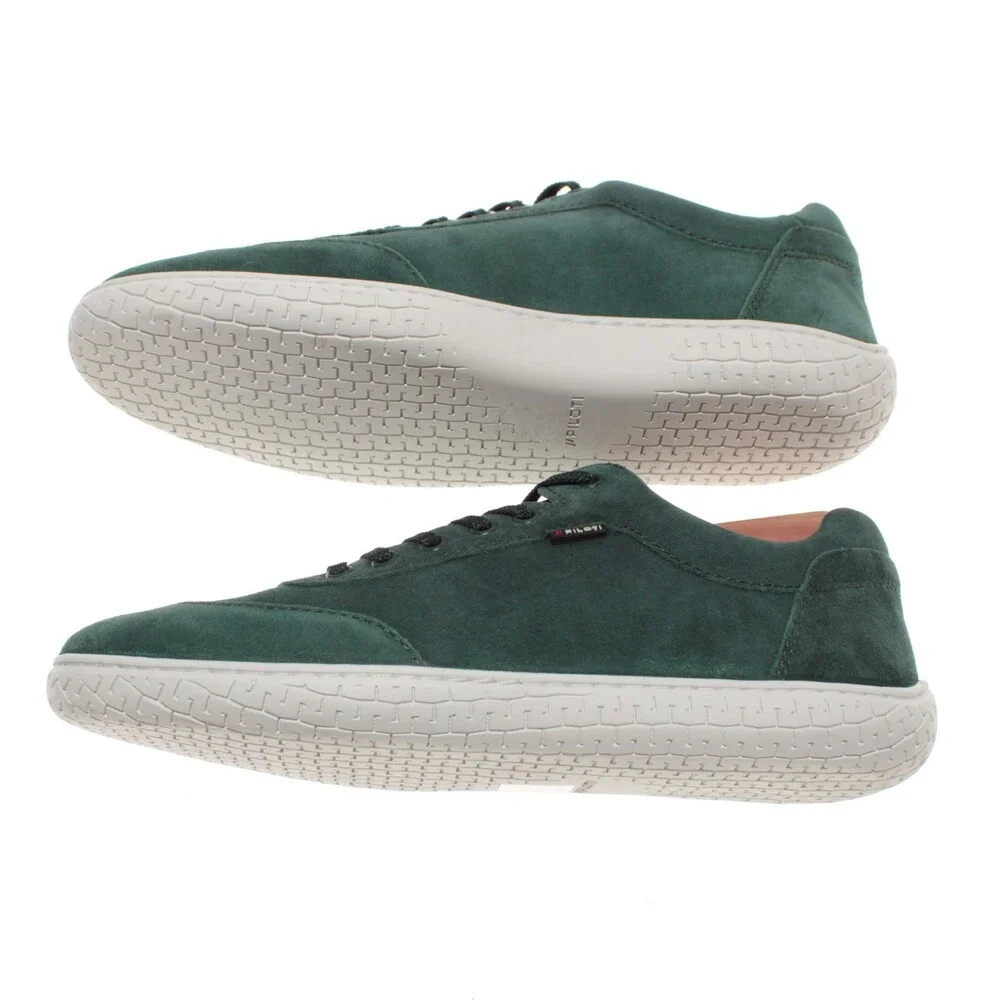 Piloti NWB Shift Lace Up Driving Sneakers Size 8.5 US Tennessee Pine Green Suede